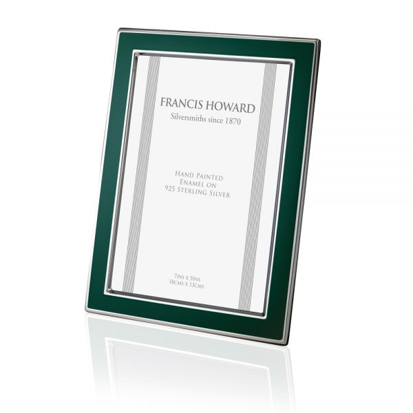 Bristol Dark Green Silver Frame