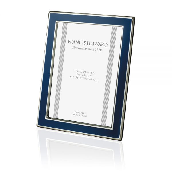 Bristol Dark Blue Silver Frame