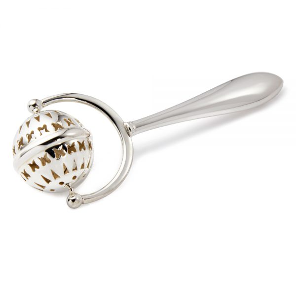 Silver Rotating Rattle