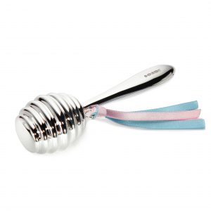 Silver Honeypot Rattle