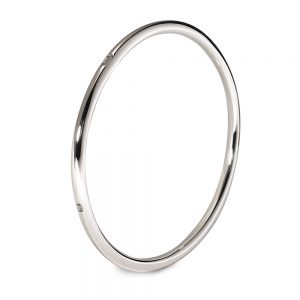 Silver Round Bangle