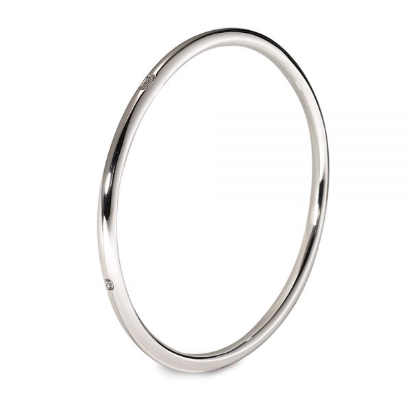 Silver Round Bangle