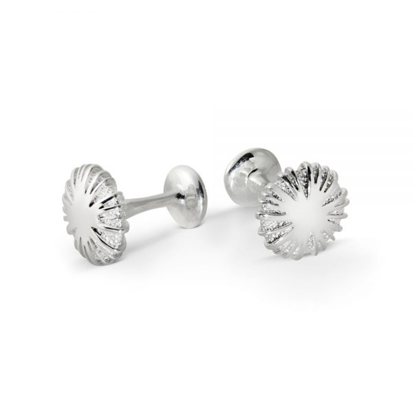 Round Cufflinks Weave