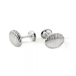 Oval Cufflinks Candy Stripe