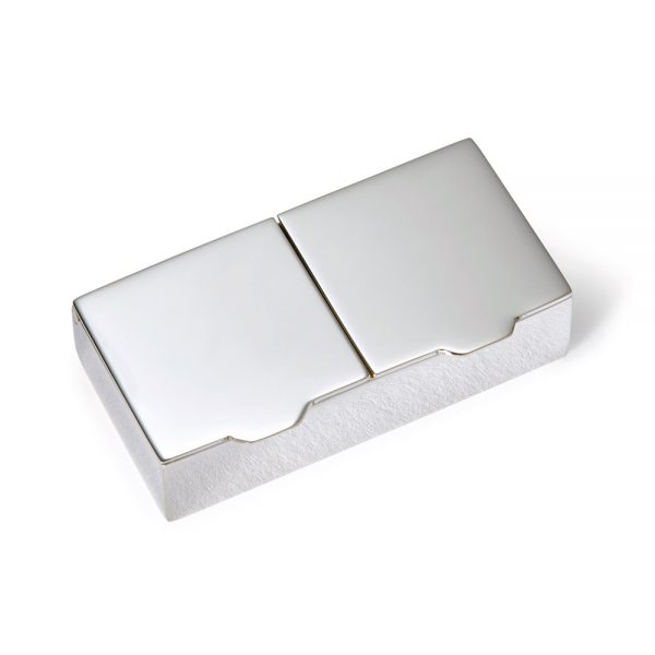 Silver Heavy Double Pill Box