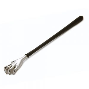 Silver Back Scratcher Ebony Handle