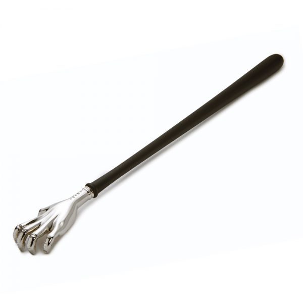 Silver Back Scratcher Ebony Handle