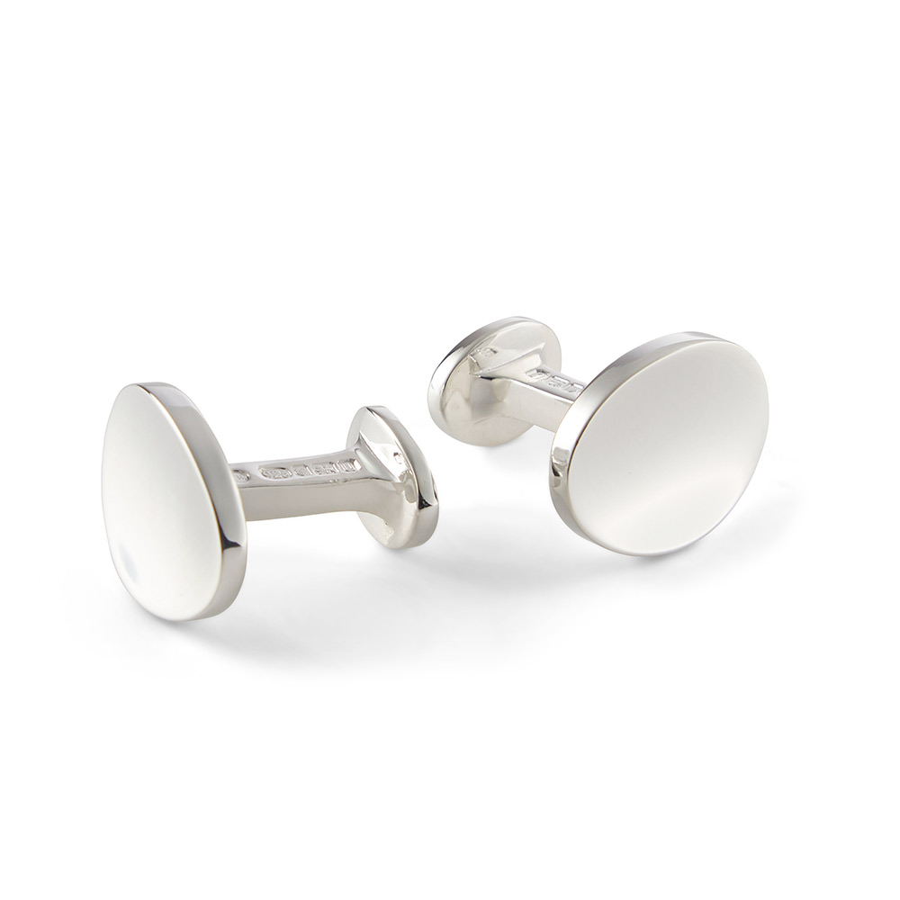 Oval Concave Cufflinks - Francis Howard