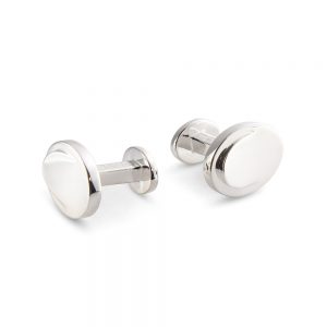 Oval Stepped Cufflinks