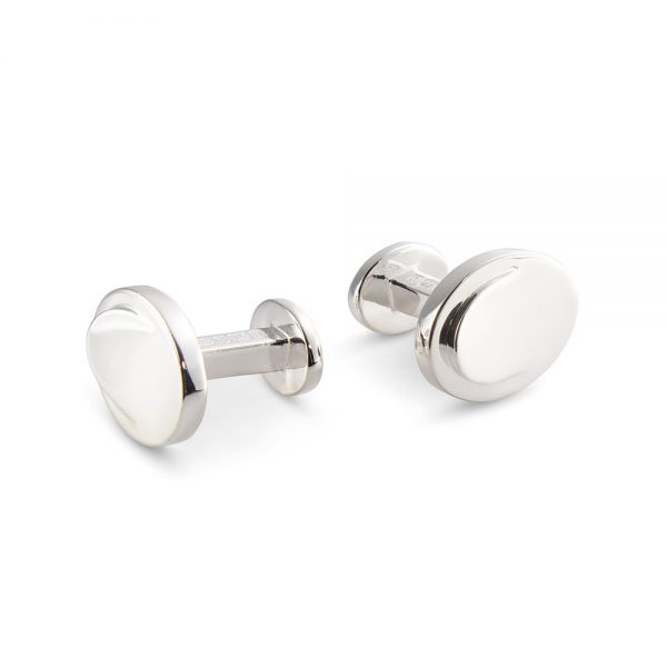 Oval Stepped Cufflinks