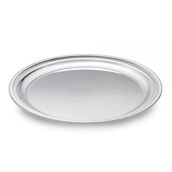 Silver Plated Gadroon Waiter - 11429