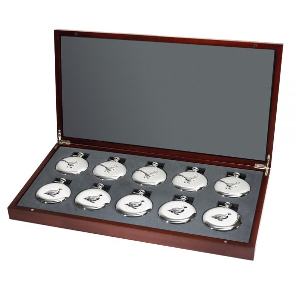 M310 Set of 10 Game Bird Flask