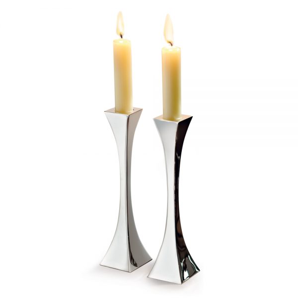 Art Deco Candlesticks with candle