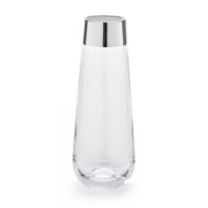 Silver and glass vase - T182