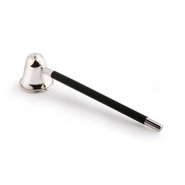 Silver and wood snuffer - T123